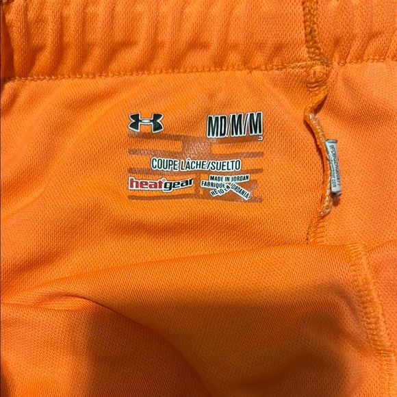 Under Armour Women's Orange Shorts - Picture 2 of 3